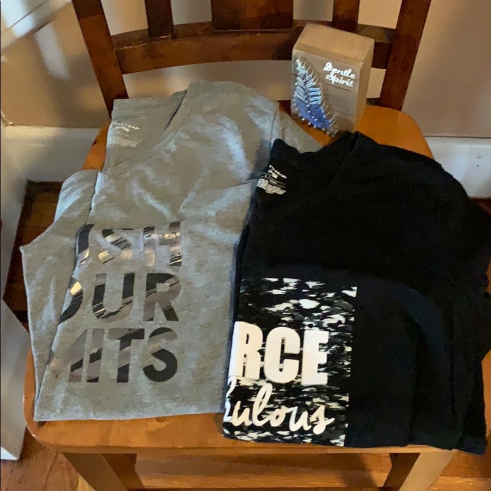 Lot of 2 Tek Gear workout v-necks